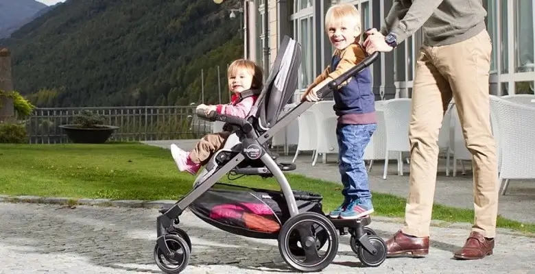 stroller with standing board